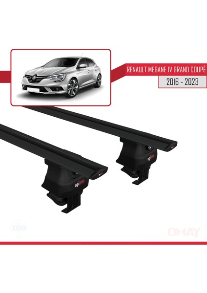 Renault Megane Iv Grand Coupé 2016-2023 Arası ile Uyumlu Ace-4 Ara Atkı Tavan Barı Siyah 2 Adet modelleri