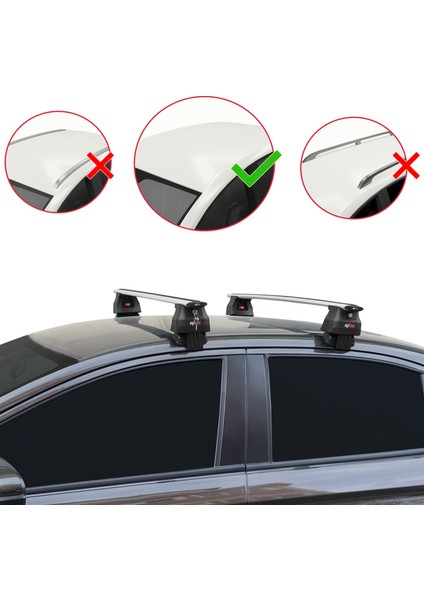 Honda City 2020 ve Sonrası ile Uyumlu Ace-4 Ara Atkı Tavan Barı Gri 2 Adet fiyatları