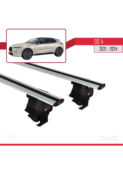 Ds 4 (Mk2) 2021 ve Sonrası ile Uyumlu Ace-4 Ara Atkı Tavan Barı Gri 2 Adet modelleri