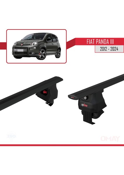 Fiat Panda Iıı (319) 2012 ve Sonrası ile Uyumlu Ace-4 Ara Atkı Tavan Barı Siyah 2 Adet fırsatları