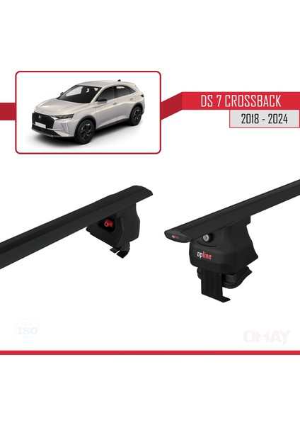 Ds Automobiles Ds 7 Crossback 2017 ve Sonrası ile Uyumlu Ace-4 Ara Atkı Tavan Barı Siyah 2 Adet fırsatları