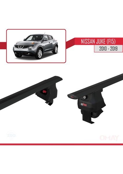 Nissan Juke (F15) 2010-2019 Arası ile Uyumlu Ace-4 Ara Atkı Tavan Barı Siyah 2 Adet indirimleri