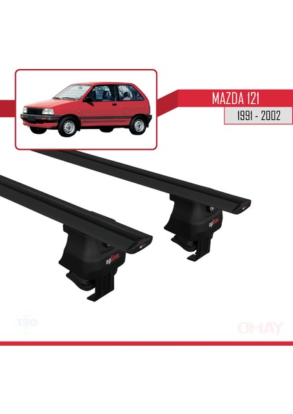 Mazda 121 1991-2002 Arası ile Uyumlu Ace-4 Ara Atkı Tavan Barı Siyah 2 Adet modelleri