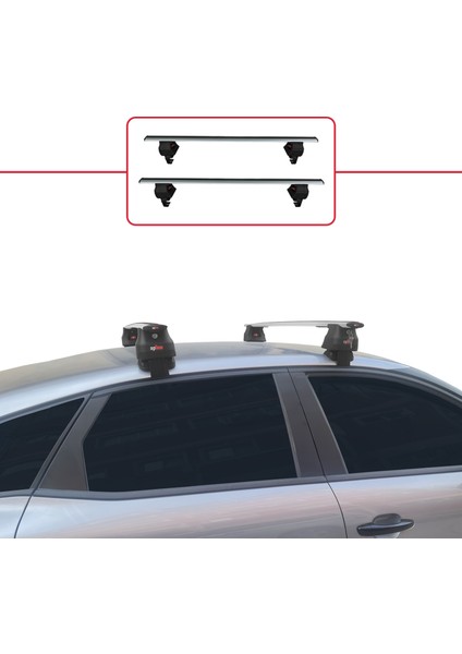 Citroen C4 2020 ve Sonrası ile Uyumlu Ace-4 Ara Atkı Tavan Barı Gri 2 Adet fiyatları