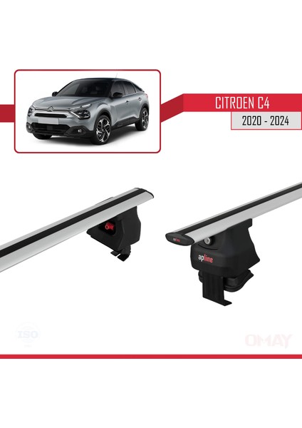 Citroen C4 2020 ve Sonrası ile Uyumlu Ace-4 Ara Atkı Tavan Barı Gri 2 Adet indirimleri