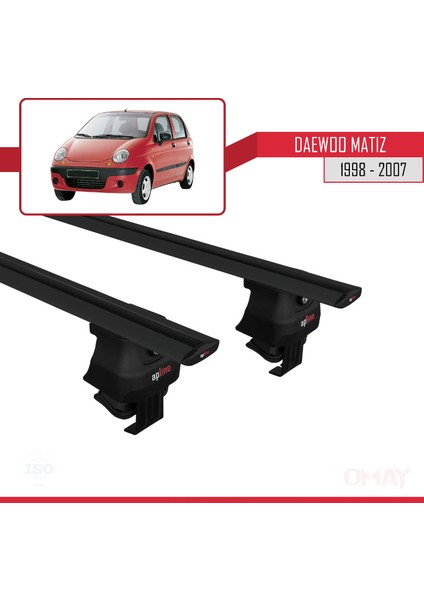 Daewoo Matiz 1998-2007 Arası ile Uyumlu Ace-4 Ara Atkı Tavan Barı Siyah 2 Adet modelleri