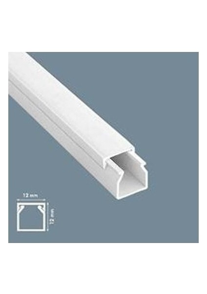 Yapışkanlı Kablo Kanalı 12X12 5boy 10MT