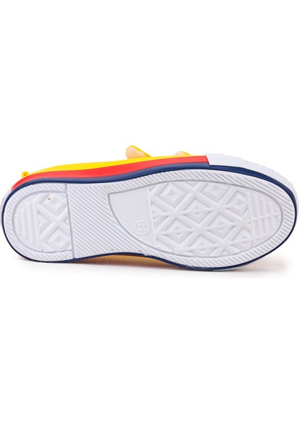 Linen Cırtlı Erkek Çocuk Keten Ayakkabı Sarı fırsatları