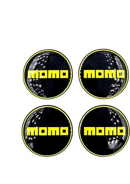 Etiketçilere Özel Momo Jant Göbeği  Damla Sticker - Jant Göbeği Damla Sticker Mono