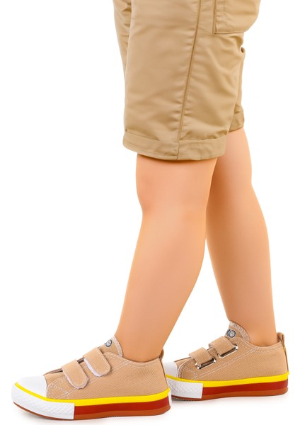 Linen Cırtlı Erkek Çocuk Keten Ayakkabı Bej fiyatları