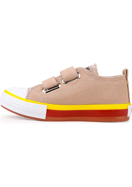 Linen Cırtlı Erkek Çocuk Keten Ayakkabı Bej fırsatları