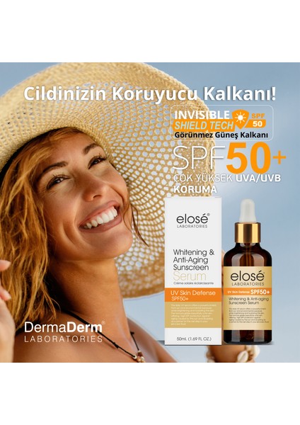 Spf 50+ Leke Karşıtı Güneş Koruma Serumu 50ML.