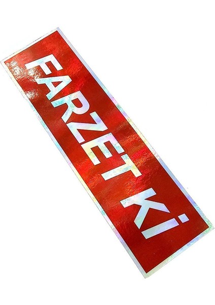 Farzet Ki Sticker Hologramlı Oto Sticker Oto Cam Yazısı - Farzet Ki Araba Cam Yazı Sticker fırsatları