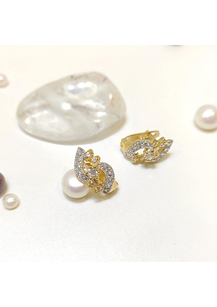 15MM Taşlı Küpe 14 Ayar Altın Hd Videolu fiyatları