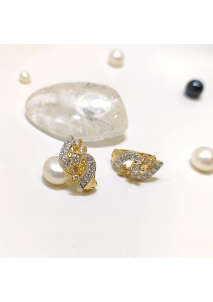 15MM Taşlı Küpe 14 Ayar Altın Hd Videolu modelleri