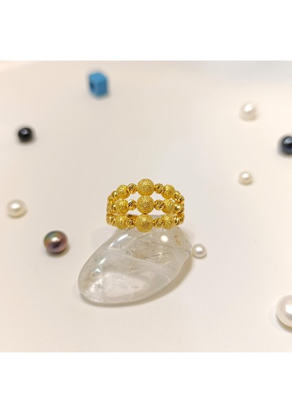 3 Sıralı Dorika Toplu Yüzük 22 Ayar Altın fırsatları