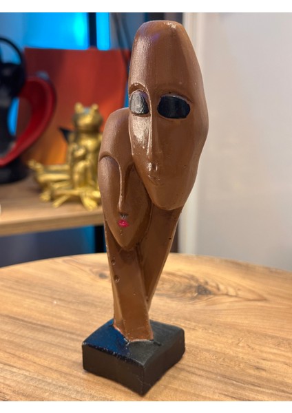 Tek Vücut Biblo Kahverengi Taş Figür Dekoratif Ürün modelleri