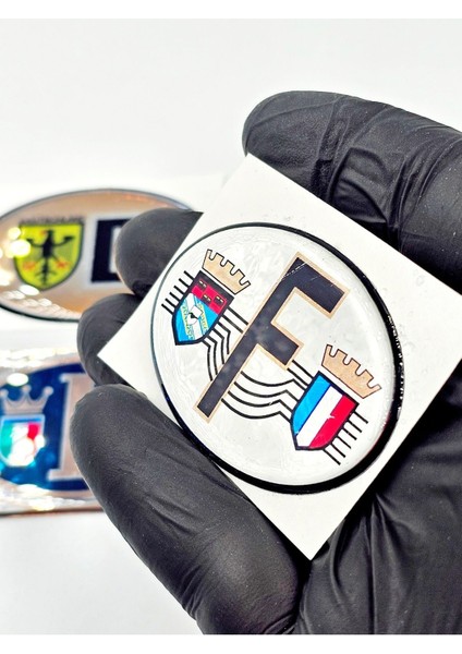 Etiketçilere Özel Sticker Damla Harf Set 4'lu Sticker Damla (D - F - I- Tr) Model 3