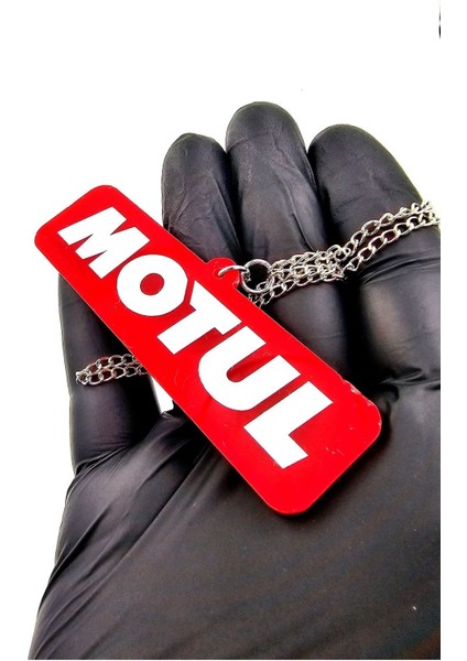 Araba Ayna Süsü Çift Taraflı Motul - Pleksi Çift Taraflı Motul Zincirli Model