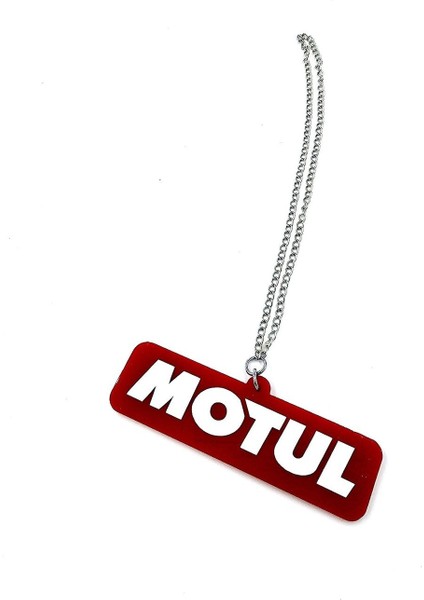 Araba Ayna Süsü Çift Taraflı Motul - Pleksi Çift Taraflı Motul Zincirli Model
