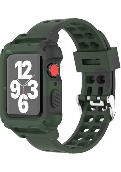 - Apple Watch Uyumlu Spor Kordon Kayış Kasa Koruma 38MM 40MM 41MM