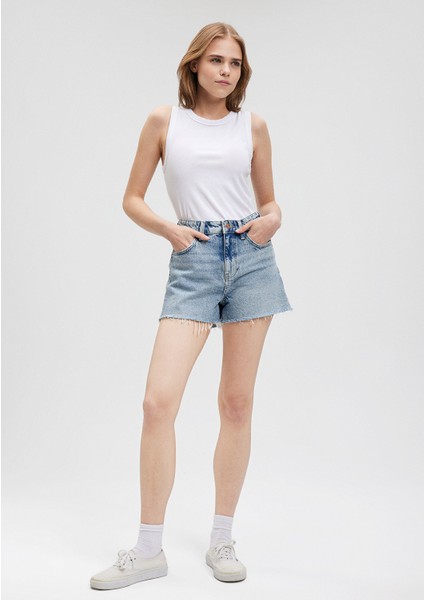 Cherry 90LAR Açık Mavi Jean ŞORT1410022-87069