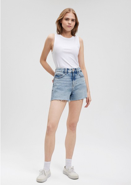 Cherry 90LAR Açık Mavi Jean ŞORT1410022-87069 fiyatları