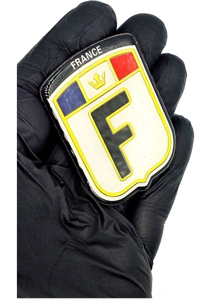 Etiketçilerin Vazgeçilmezi Arma Mini Aksesuar F (France) Fransa 3D Görünüm Sticker modelleri