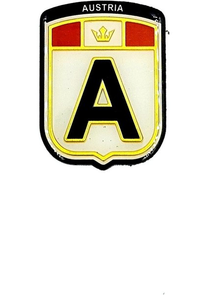 Etiketçilerin Vazgeçilmezi Arma Mini Aksesuar A (Austrıa) Avusturya 3D Görünüm Sticker