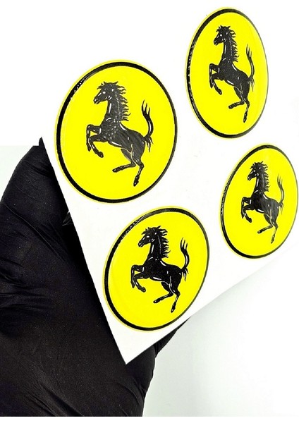 Ferrari Jant Göbeği Damla Sticker - Jant Göbeği Damla Sticker Ferrari fiyatları