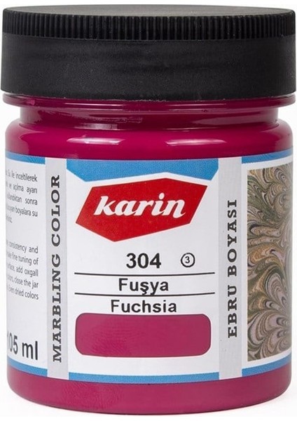 Ebru Boyası 105 ml 304 Fuşya