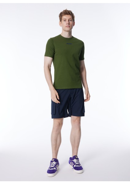 Bisiklet Yaka Yeşil Erkek T-Shirt K4124DW_ODOM Establıshed