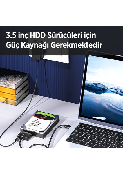 BX04HD USB 3.0 SATA 2.5" inch 3.5" inch SSD Hard Disk Çevirici Dönüştürücü Adaptör