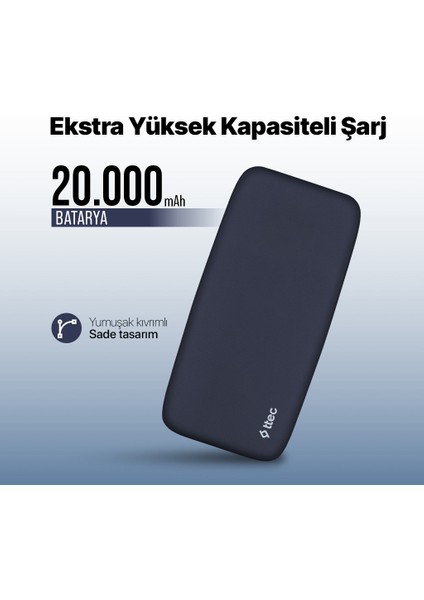 Chargeup Pro 20.000MAH Pd 20W Taşınabilir Hızlı Şarj Aleti / Powerbank