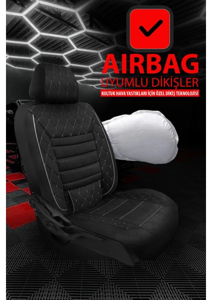 Nissan Avenir (W10) Type F 2.0i 16V (145 Hp) 4x4 1997 Trend Serisi Tay Tüyü Oto Koltuk Kılıfı Siyah