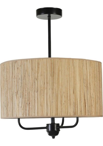 Bambu 010 Abajurlu 3 Lü Sarkıt Avize