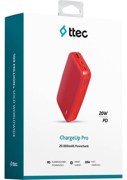 Chargeup Pro 20.000MAH Pd 20W Taşınabilir Hızlı Şarj Aleti / Powerbank