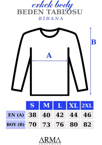 2'li Paket Erkek Badi Uzun Kollu T-Shirt V Yaka Basic %100 Pamuk Ribana Siyah - L