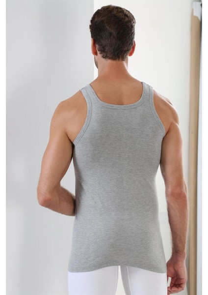 3'lü Paket Erkek Büyük Beden Atlet Pamuk Gri - 5xl fırsatları