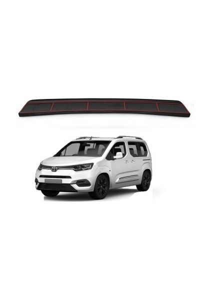 Toyota Proace City Araca Özel Arka Tampon Eşiği Plastik 2019 2020 2021 2022 2023 2024