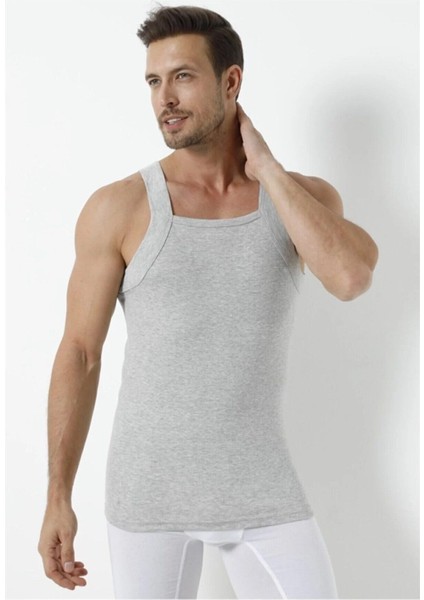 Pamuk Ribana Erkek Geniş Biyeli Atlet 3'lü Paket Gri - M fırsatları