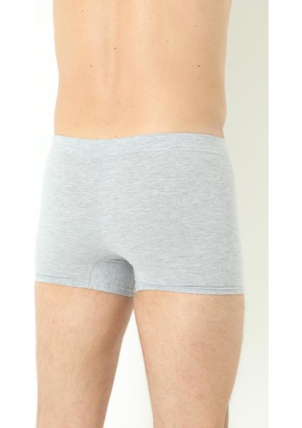 Erkek Boxer Düz 3'lü Paket Pamuklu Likralı Gri - 2xl indirimleri