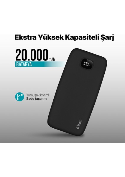 Chargeup LCD 20.000MAH Taşınabilir Hızlı Şarj Aleti / Powerbank fiyatları