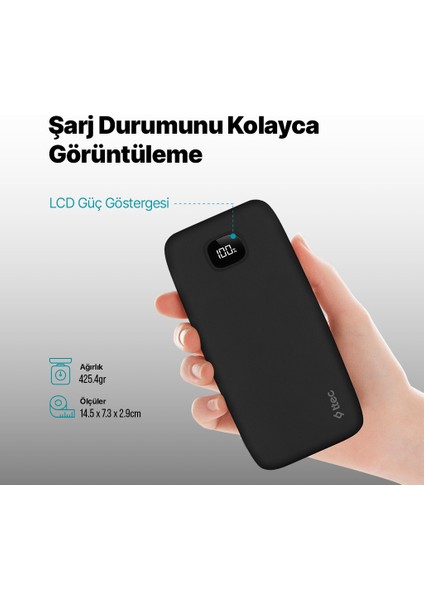 Chargeup LCD 20.000MAH Taşınabilir Hızlı Şarj Aleti / Powerbank fırsatları