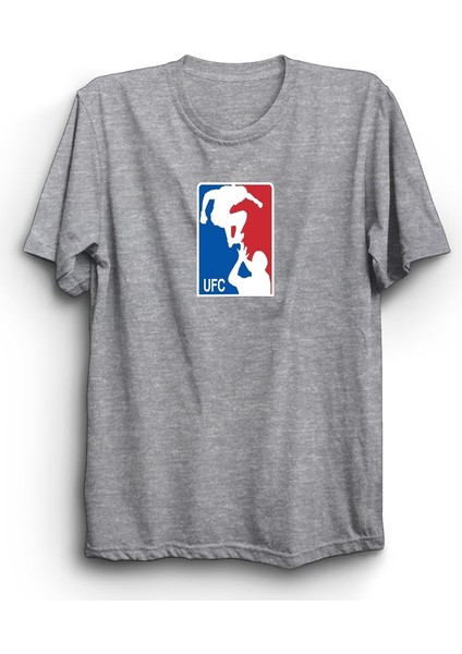 Ufc, Ultimate Fighting Championship, Like N B A Logo, Baskılı, %100 Pamuk Tişört