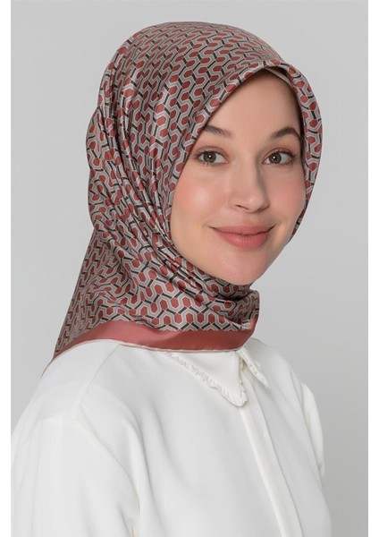 Nostalji Serisi %100 Twill Ipek Eşarp 8401D 37