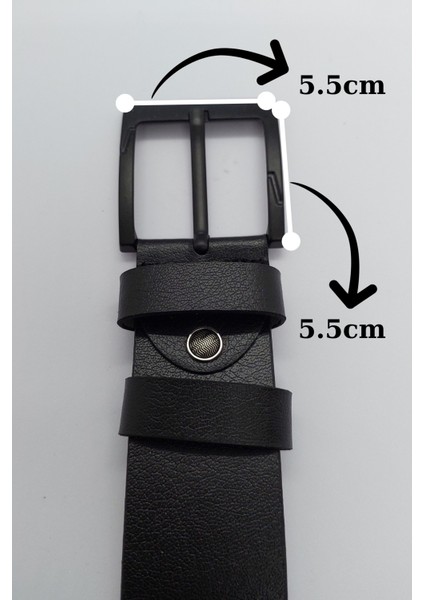 Erkek Kemer Çocuk Yetişkin Siyah Kare Tokalı Deri modelleri