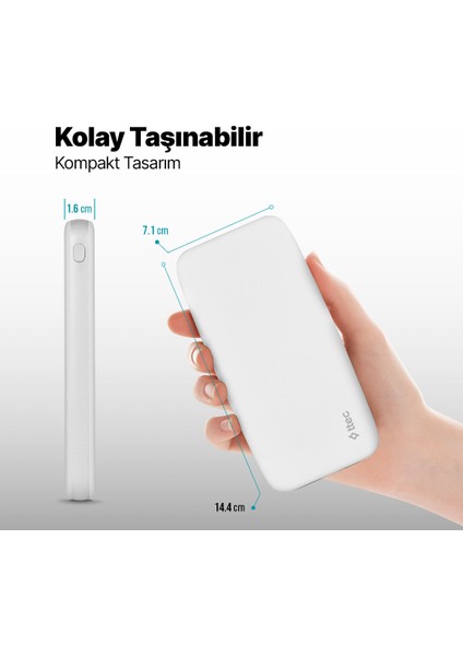 Chargeup 10.000MAH Taşınabilir Şarj Aleti Powerbank