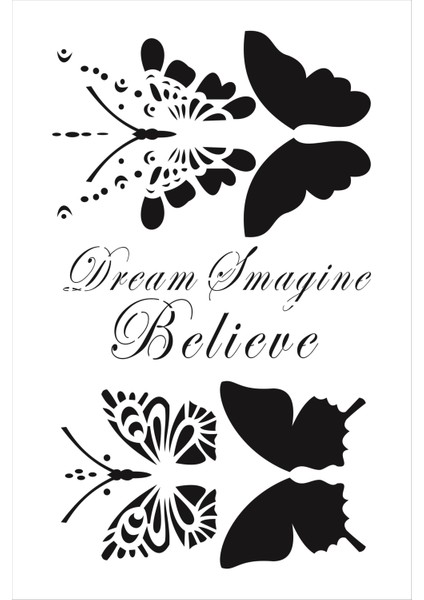 Stencil Sarayi Boyama Şablon 3 Boyutlu - 1527