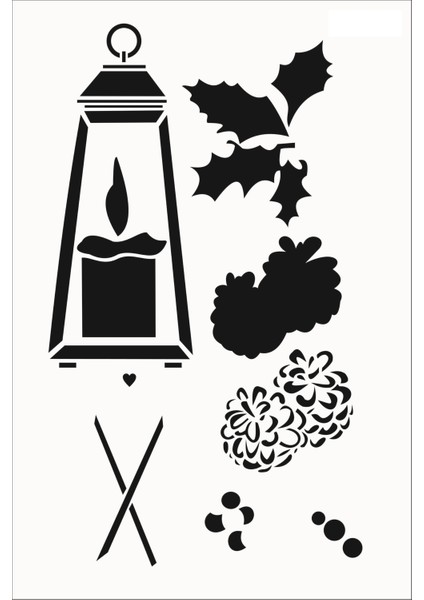 Stencil Sarayi Boyama Şablon 3 Boyutlu - 8082